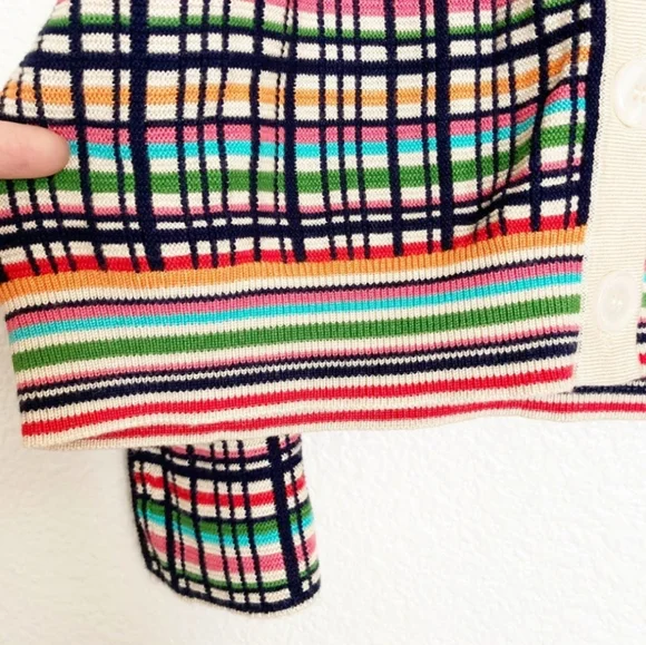 Anthropologie Cold Shoulder Button Bell Sleeve Knit Crop Top - Picture 9 of 12